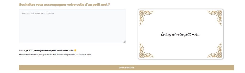 Sixième étape :