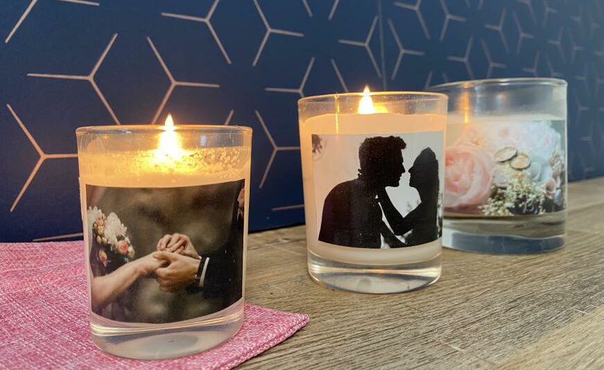 Bougie cadeau mariage