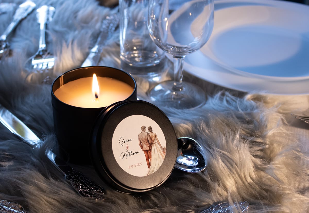 Bougie personnalisée parfumée