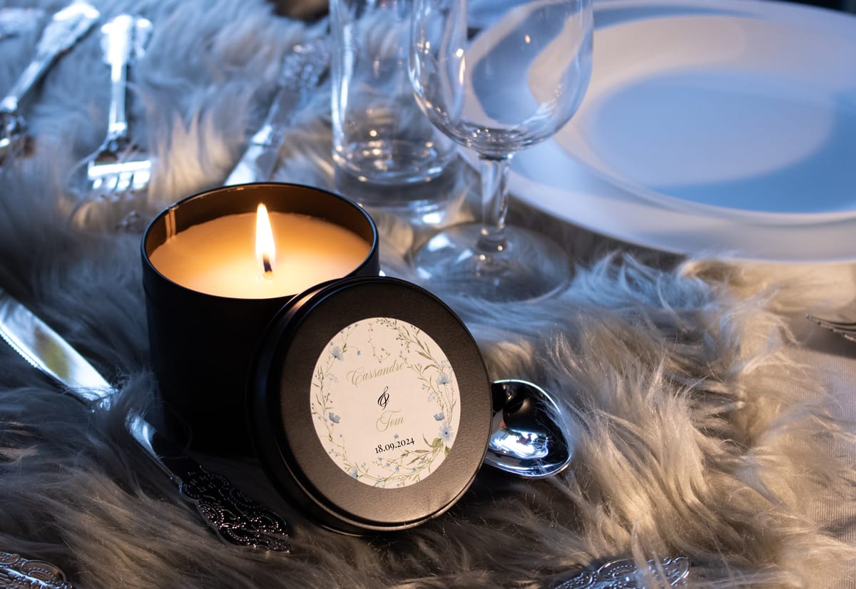 Bougie personnalisée 130 g ou 70 g : quelle taille choisir ?