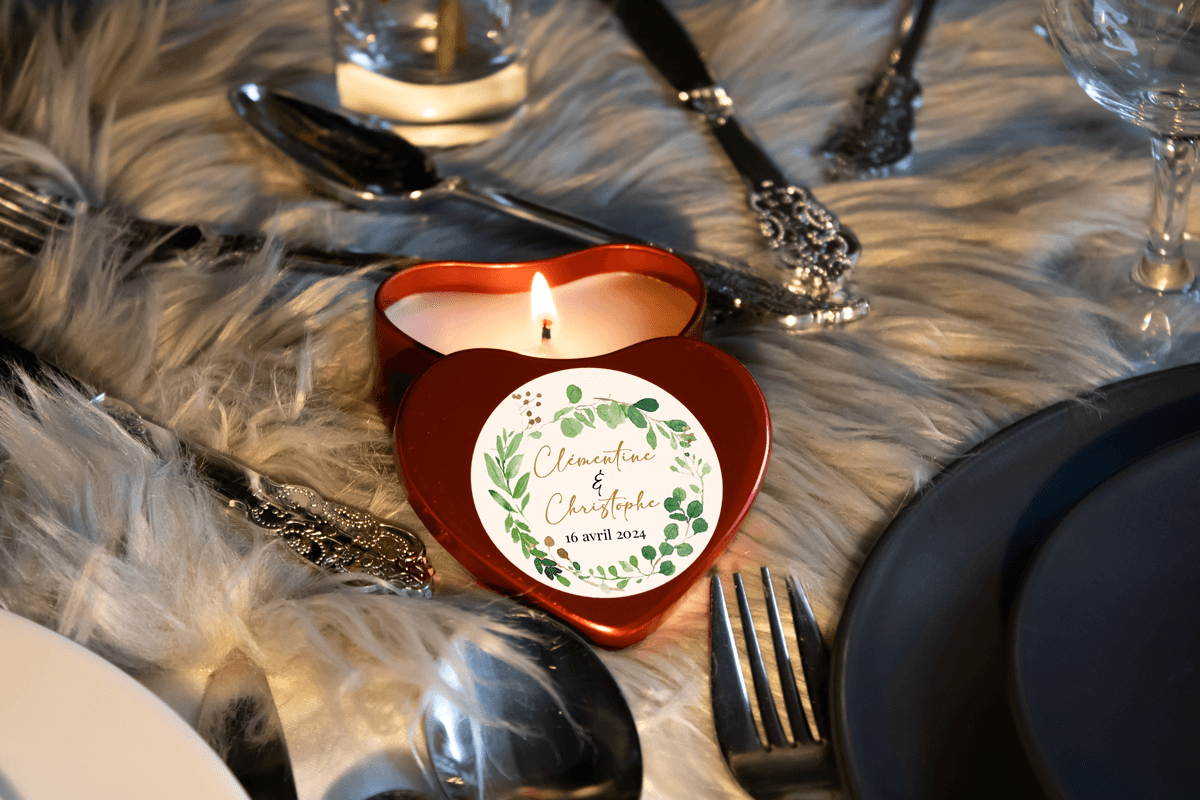 Bougie personnalisée parfumée
