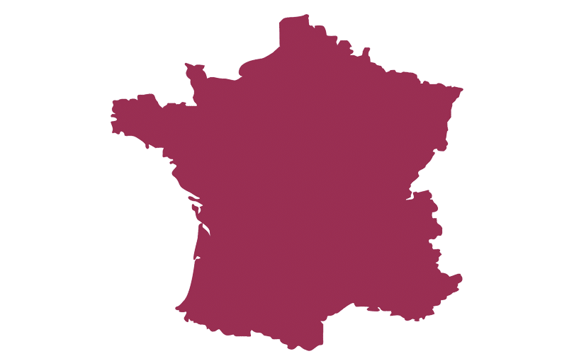 carte, france, pays