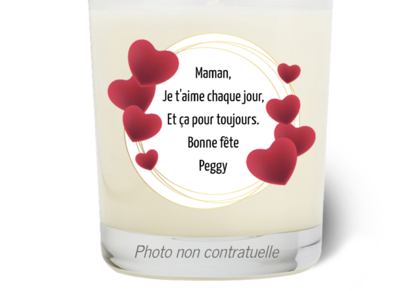 Une bougie naturelle pour sa maman