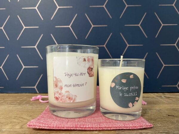 bougie mariage personnaliser