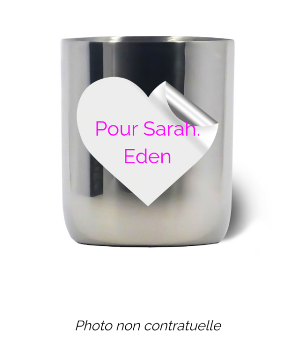 Bougie personnalisée cadeau  de Noel