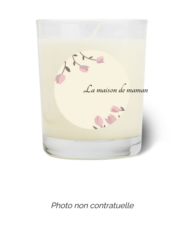 Bougie personnalisée cadeau  de Noel