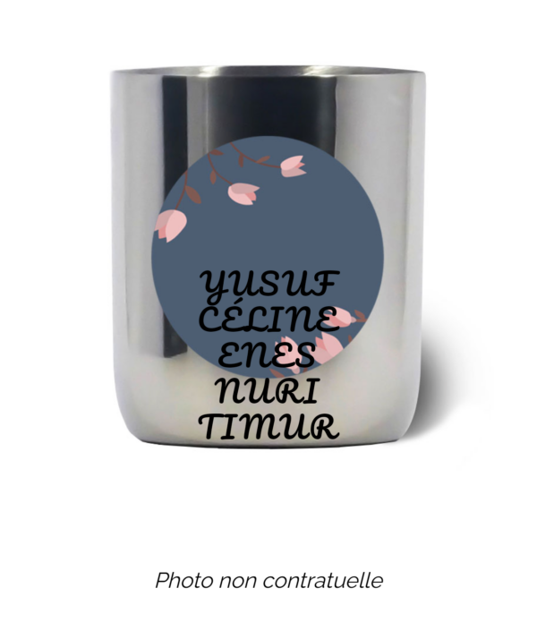 Bougie personnalisée cadeau  de Noel
