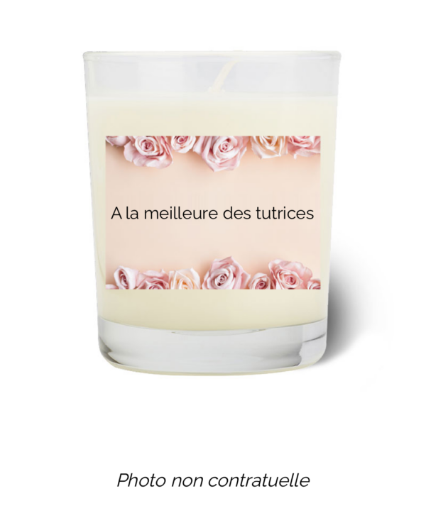 Bougie personnalisée cadeau  de Noel
