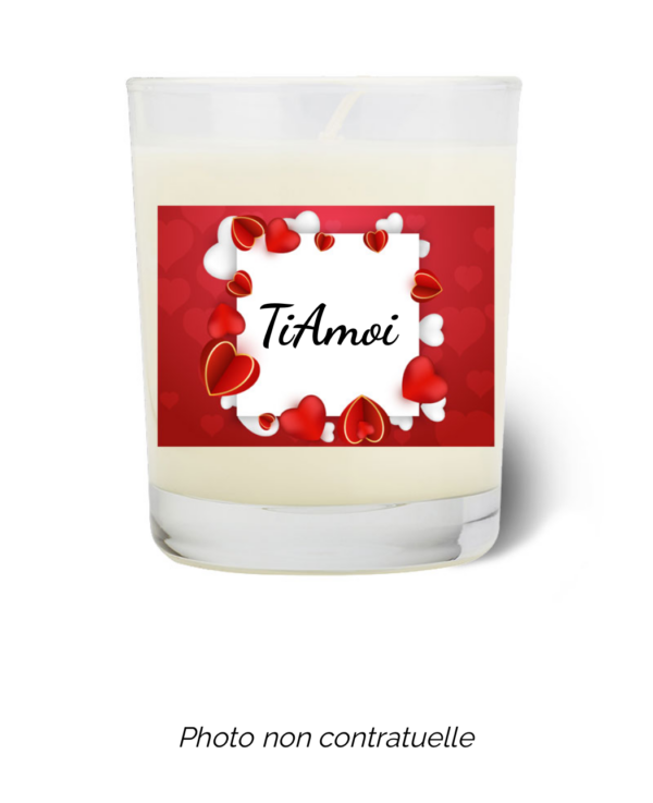 Bougie personnalisée cadeau  de Noel