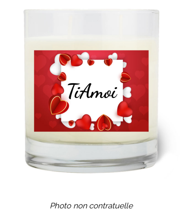 Bougie personnalisée cadeau  de Noel
