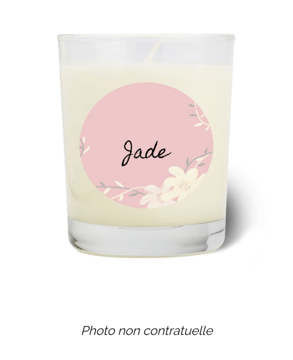 Bougie personnalisée cadeau  de Saint Valentin