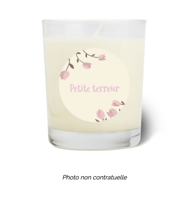 Bougie personnalisée cadeau  de Saint Valentin