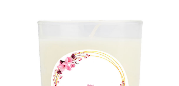 Bougie personnalisée cadeau  de Saint Valentin