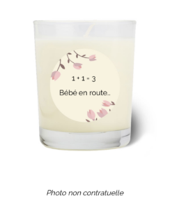 Bougie personnalisée cadeau  de Saint Valentin