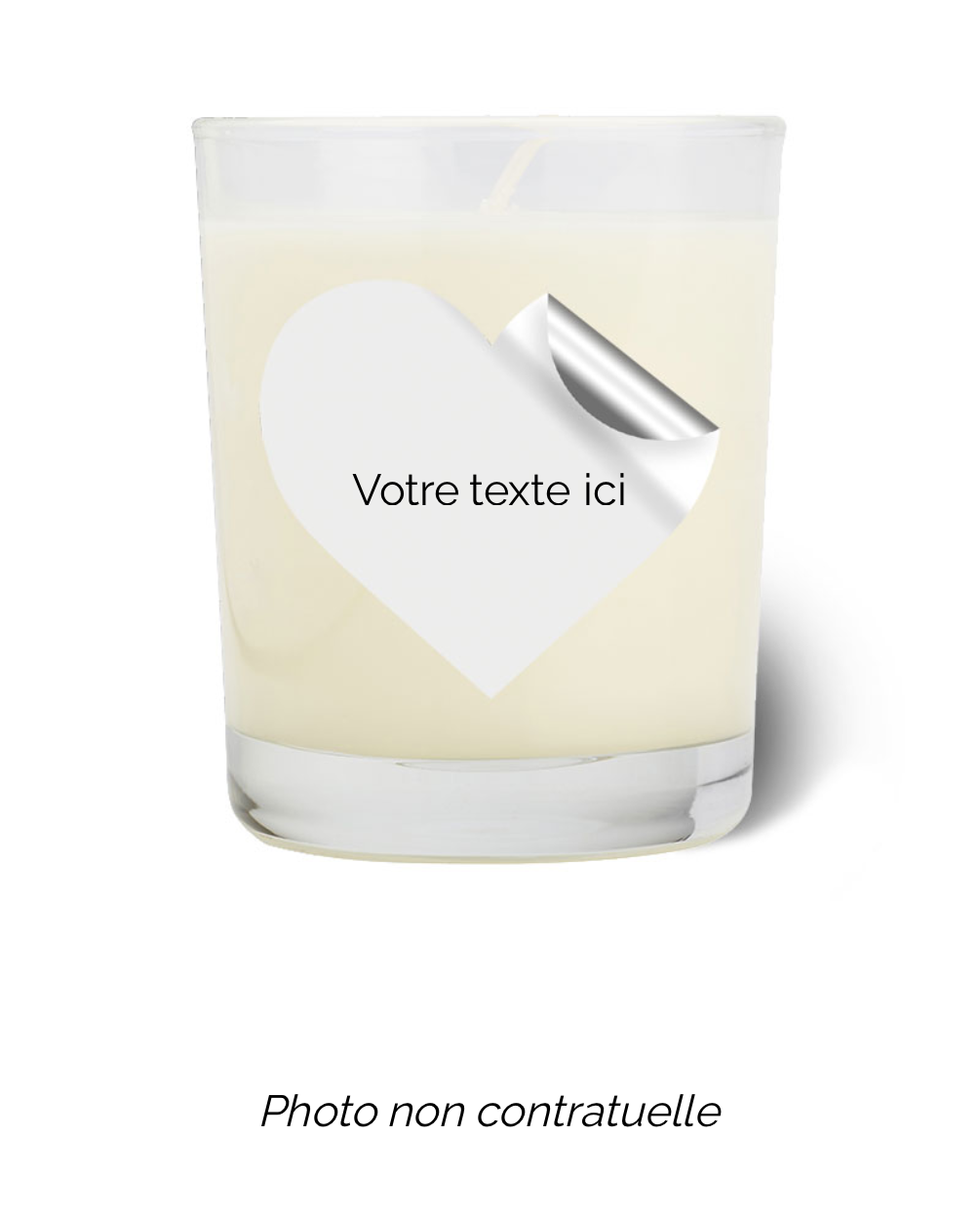 Bougie personnalisée cadeau  de Saint Valentin