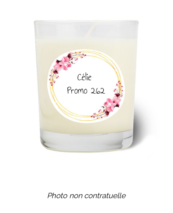 Bougie personnalisée cadeau  de Saint Valentin