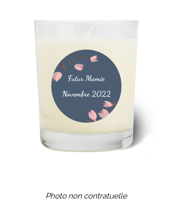 Bougie personnalisée cadeau  de Saint Valentin