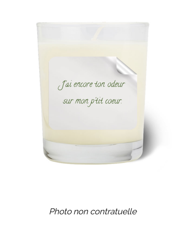 Bougie personnalisée cadeau  de Saint Valentin