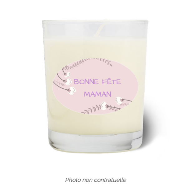 Bougie personnalisée cadeau  de Saint Valentin