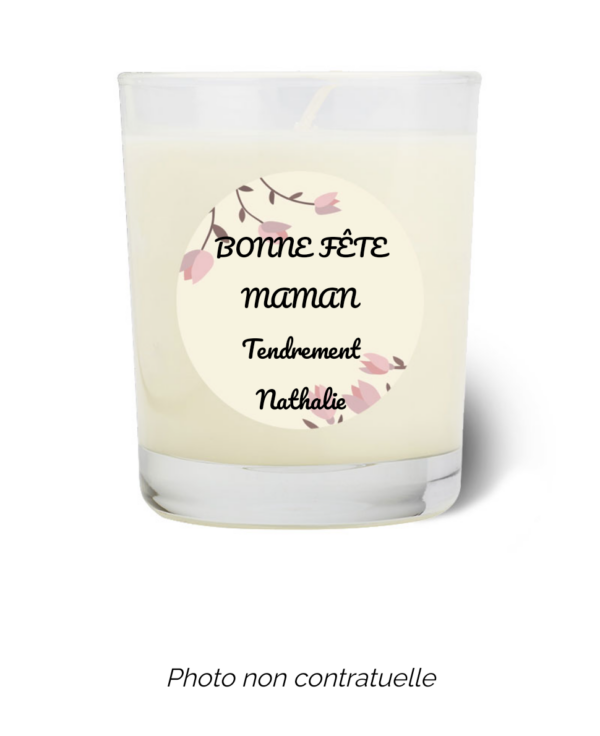 Bougie personnalisée cadeau  de Saint Valentin