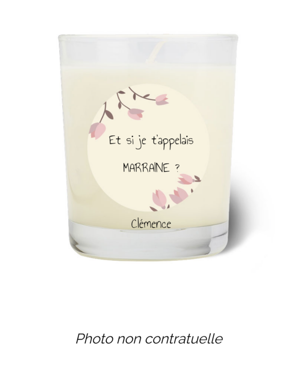 Bougie personnalisée cadeau  de Saint Valentin