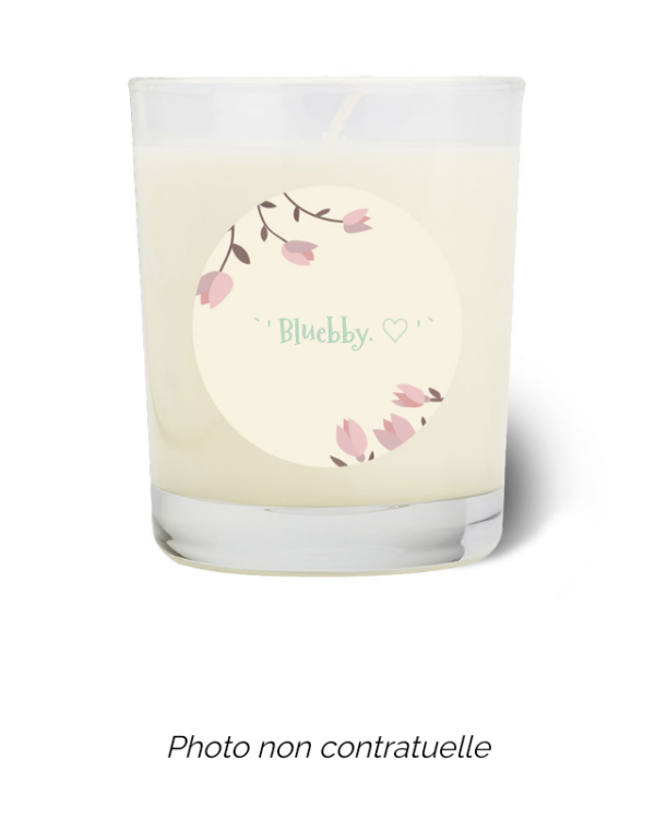 Bougie personnalisée cadeau  de Saint Valentin