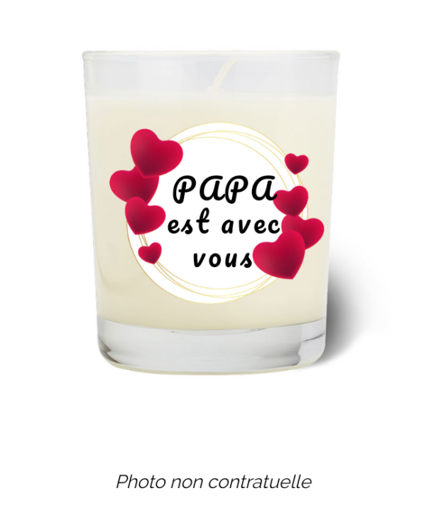 Bougie personnalisée cadeau  de Saint Valentin