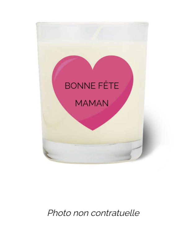 Bougie personnalisée cadeau  de Saint Valentin