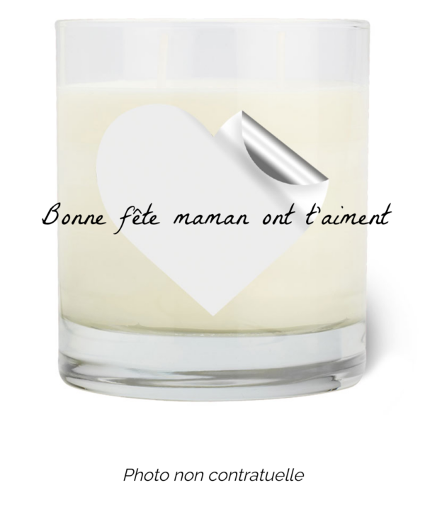 Bougie personnalisée cadeau  de Saint Valentin