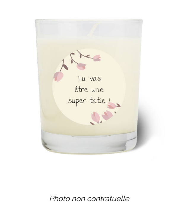 Bougie personnalisée cadeau  de Saint Valentin