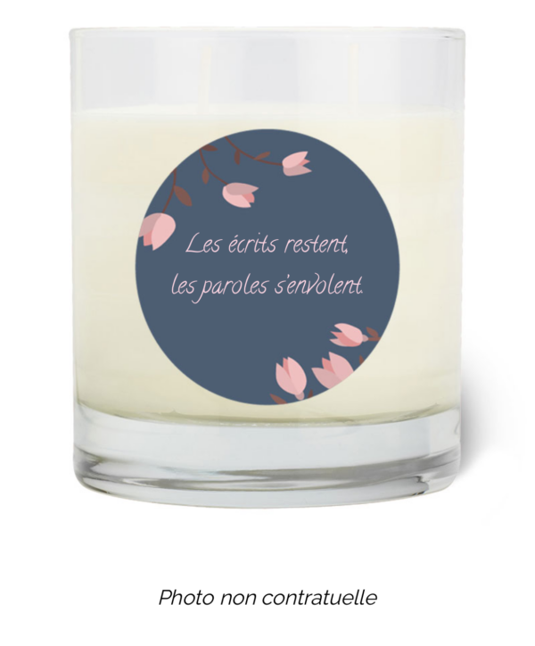 Bougie personnalisée cadeau  de Saint Valentin