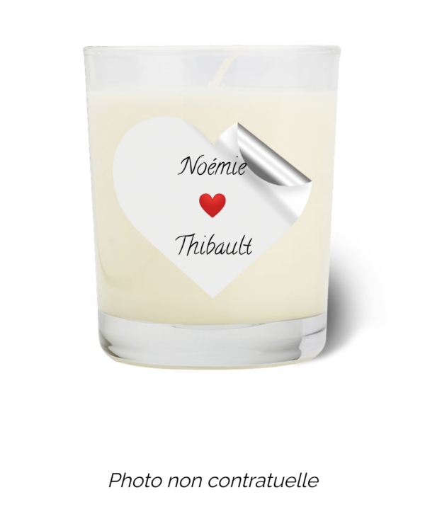 Bougie personnalisée cadeau  pour maitresses