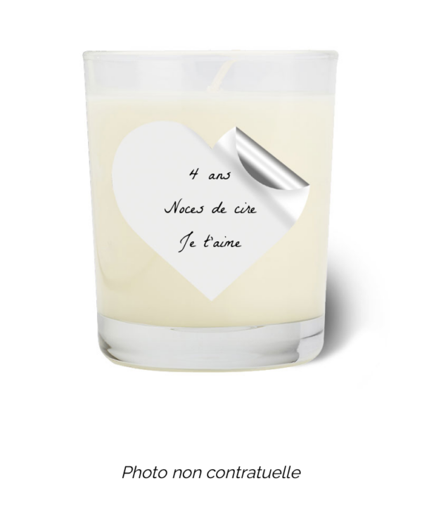 Bougie personnalisée cadeau  pour maitresses