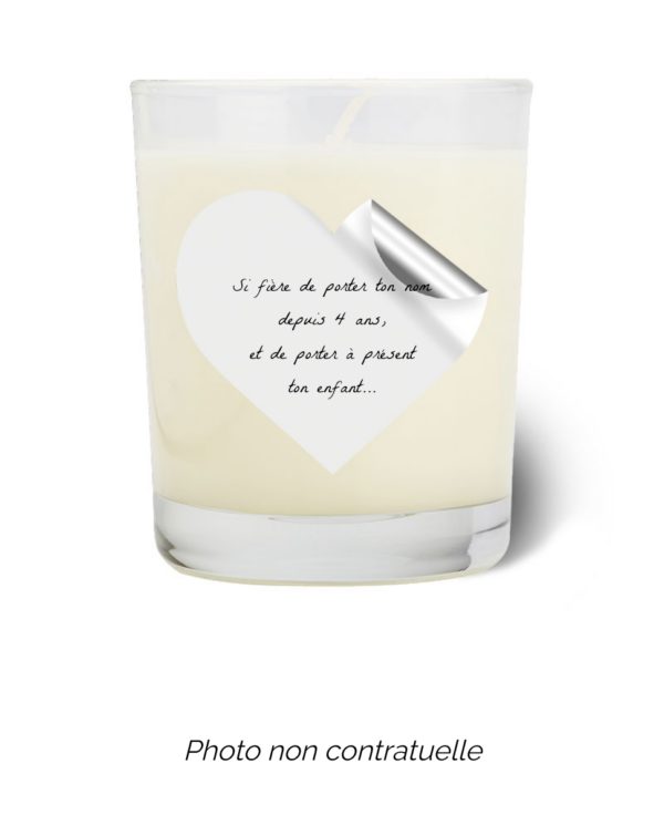 Bougie personnalisée cadeau  pour maitresses