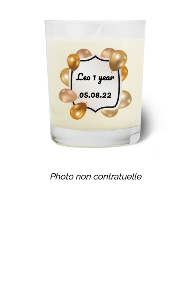 Bougie personnalisée cadeau  pour maitresses