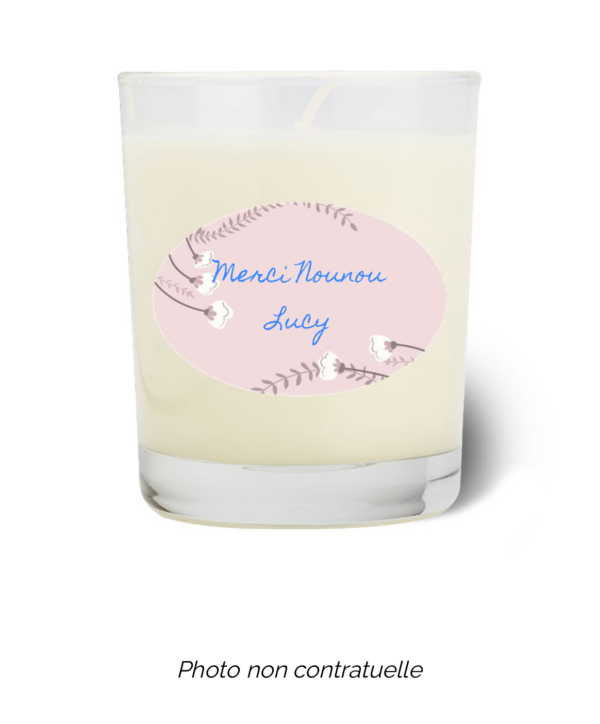 Bougie personnalisée cadeau  pour maitresses