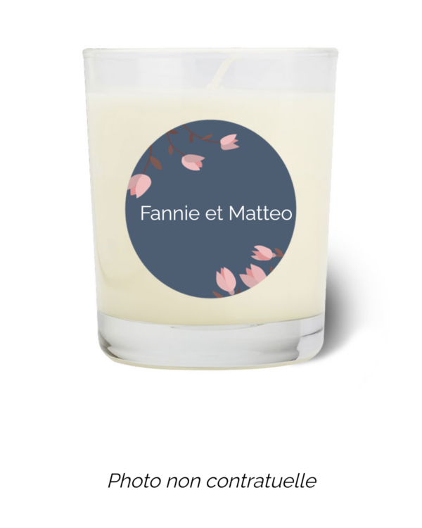 Bougie personnalisée cadeau  pour maitresses
