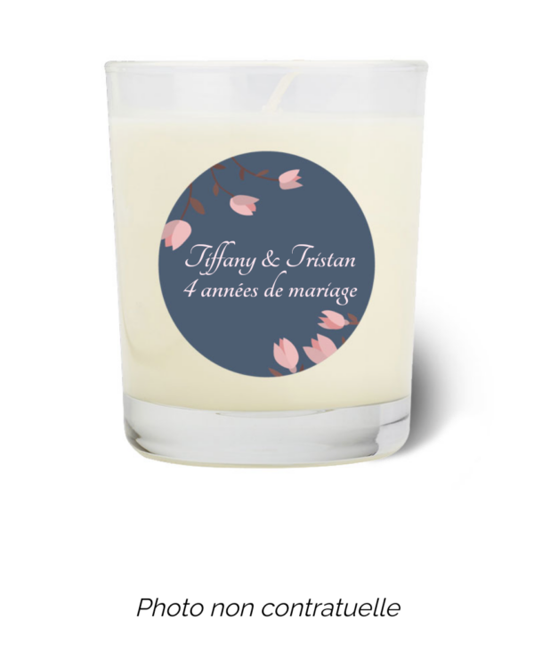 Bougie personnalisée cadeau  pour maitresses