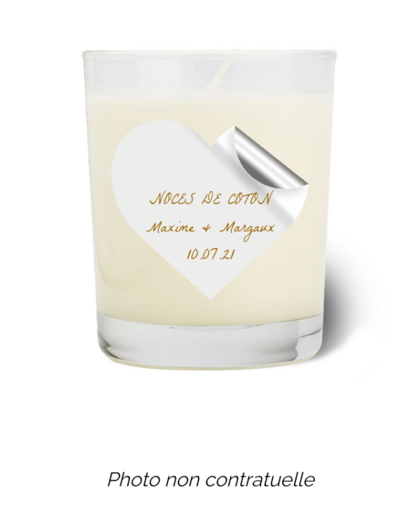 Bougie personnalisée cadeau  pour maitresses