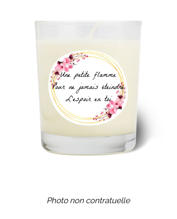 Bougie personnalisée cadeau  pour maitresses