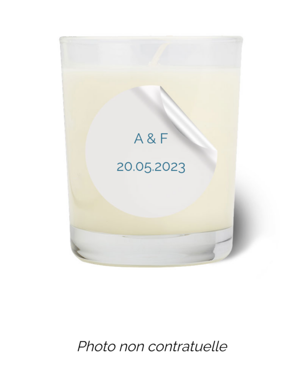 Bougie personnalisée cadeau  pour maitresses