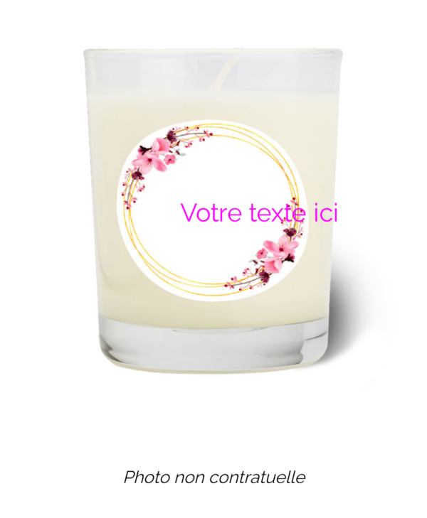 Bougie personnalisée cadeau  pour maitresses