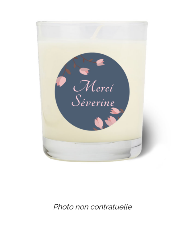 Bougie personnalisée cadeau  pour maitresses