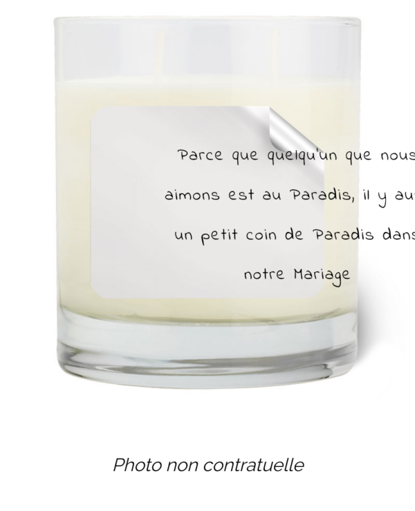 Bougie personnalisée cadeau  pour maitresses