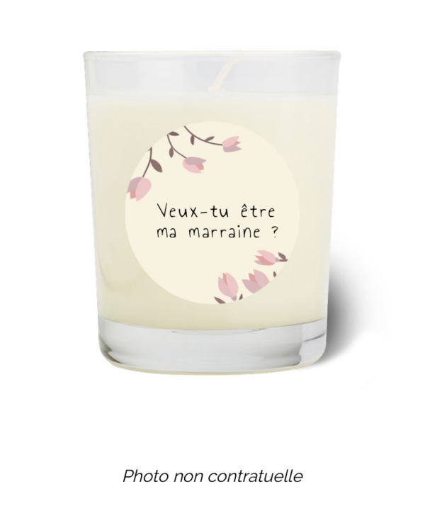Bougie personnalisée cadeau  pour maitresses
