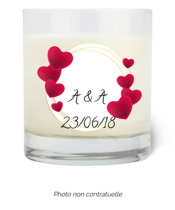 Bougie personnalisée cadeau  pour maitresses