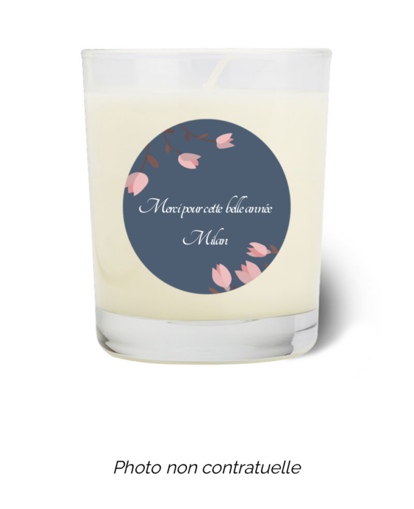 Bougie personnalisée cadeau  de Saint Valentin