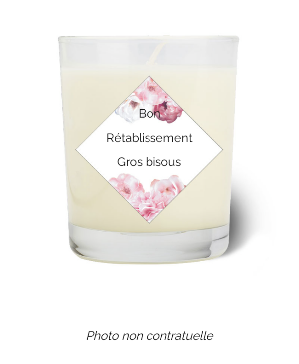 Bougie personnalisée cadeau  pour maitresses
