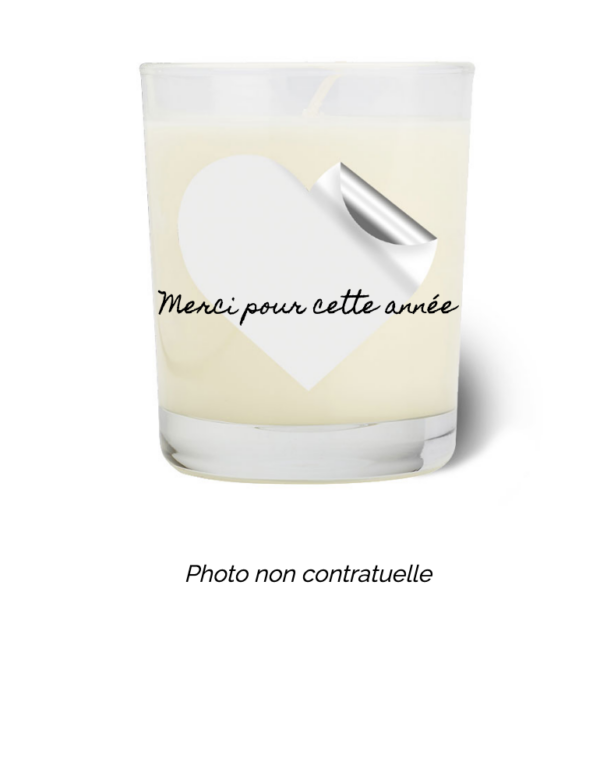 Bougie personnalisée cadeau  pour maitresses