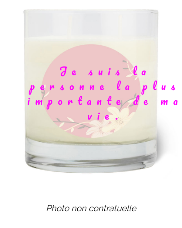 Bougie personnalisée cadeau  pour maitresses
